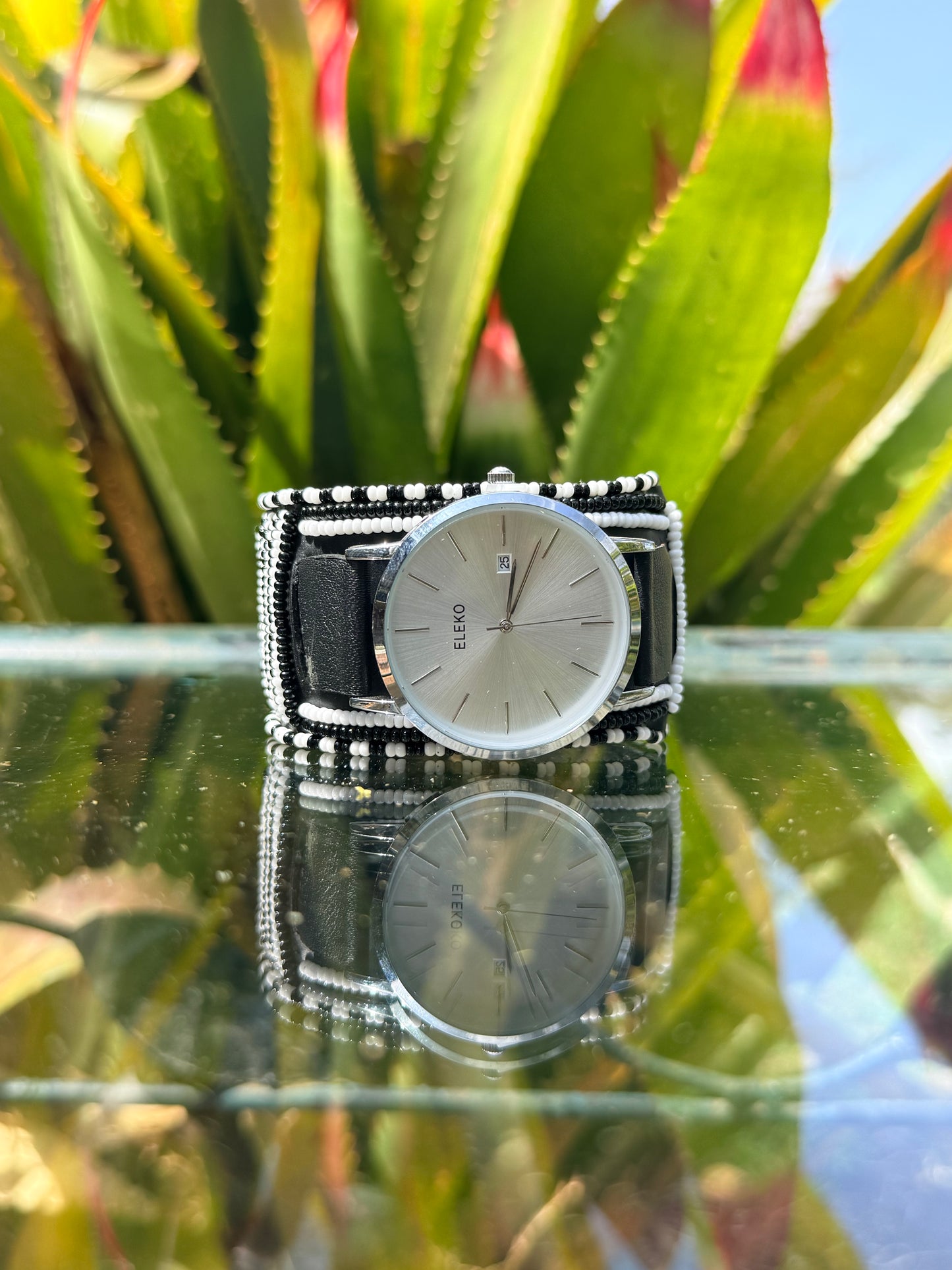 Taiyo | Striped Beaded Watch