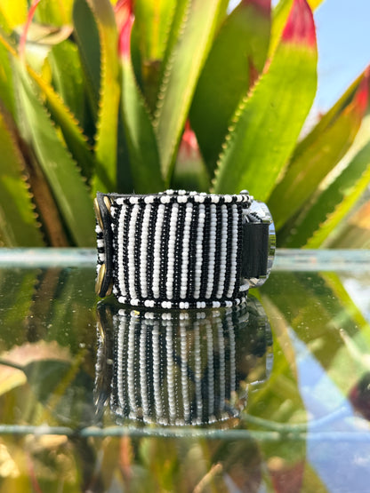 Taiyo | Striped Beaded Watch