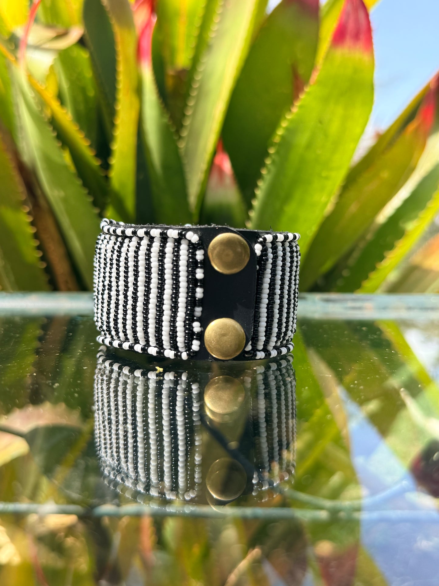 Taiyo | Striped Beaded Watch