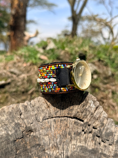 Taiyo | Multicolored Beaded Watch