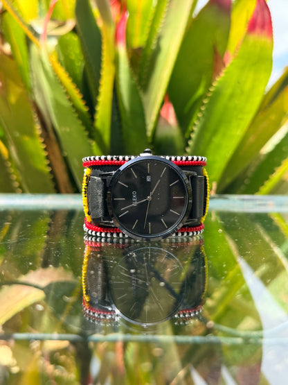 Taiyo | Patterned Beaded Watch