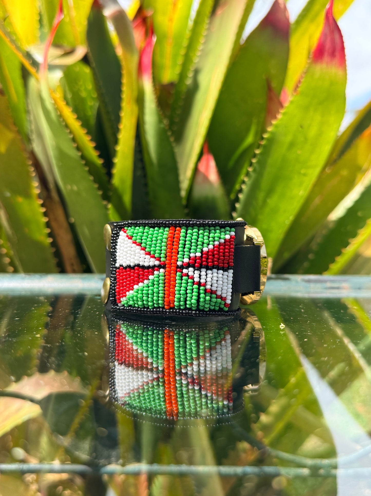 Taiyo | Mixed Color Pattern Beaded Watch
