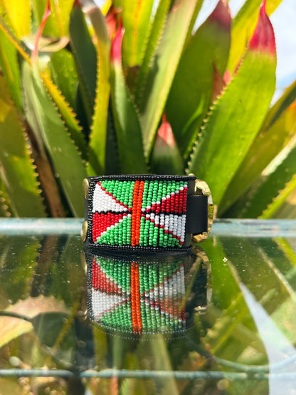 Taiyo | Mixed Color Pattern Beaded Watch