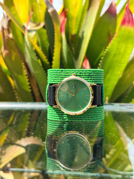 Resian | Green Beaded Watch