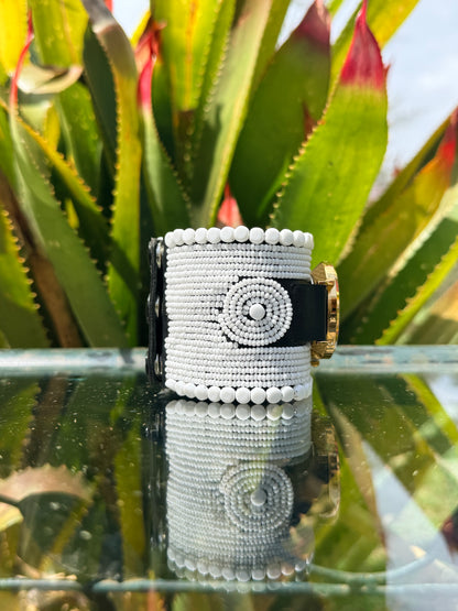 Resian | White Beaded Watch