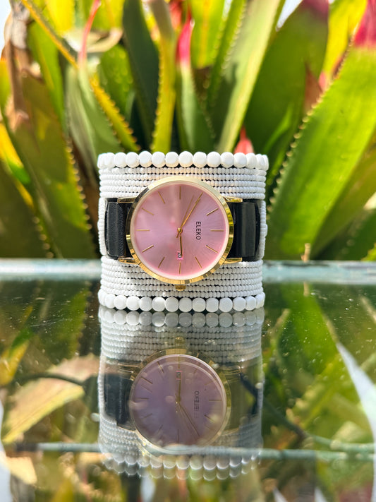 Resian | White Beaded Watch
