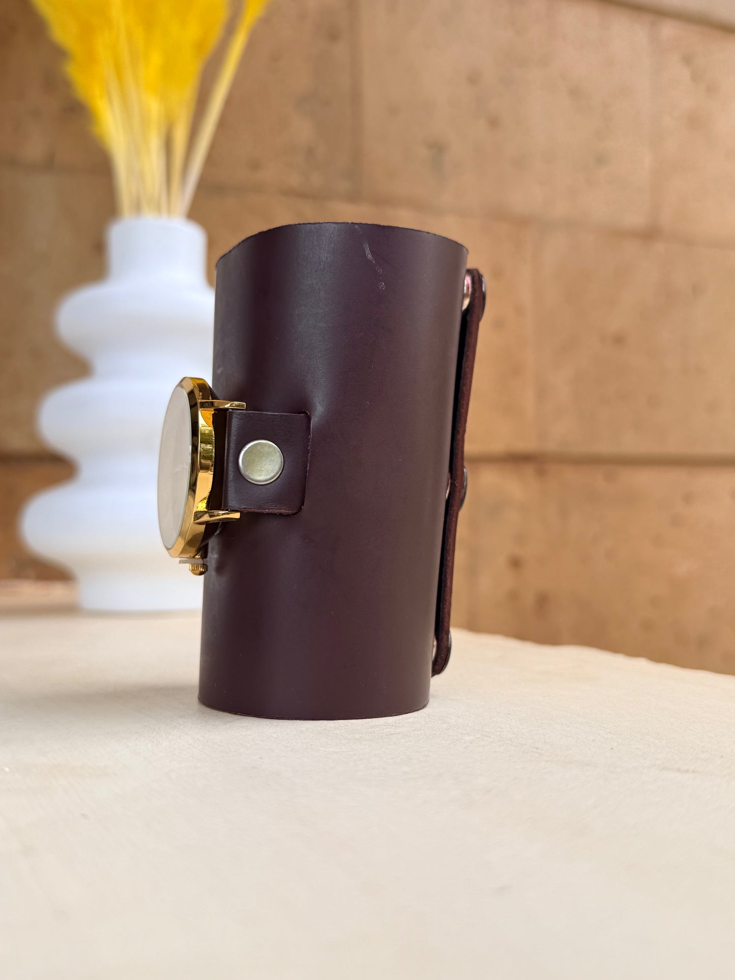 Lemaiyan | Brown Leather Watch