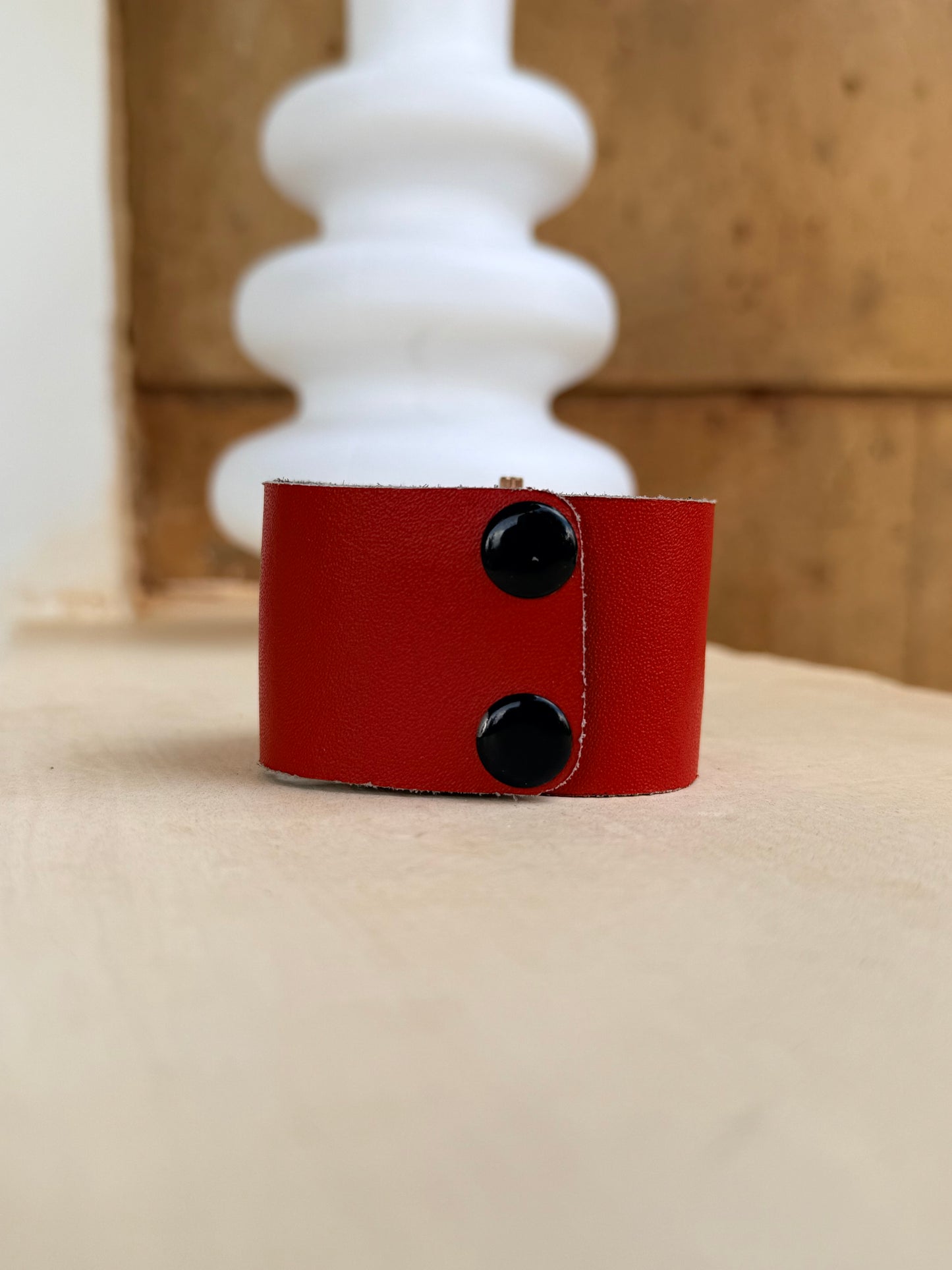 Namelok | Red Leather Watch