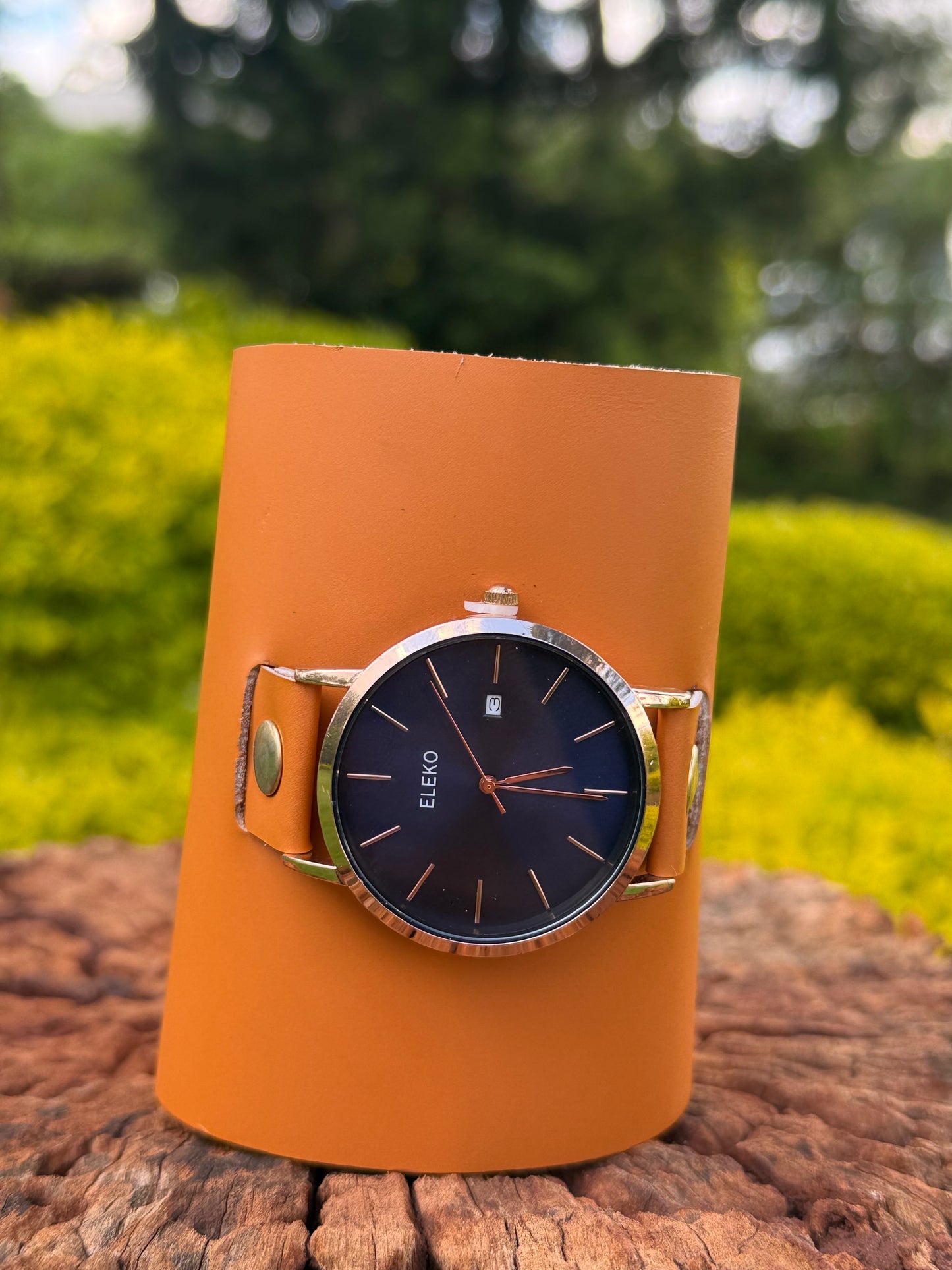 Lemaiyan | Brown Beaded Watch