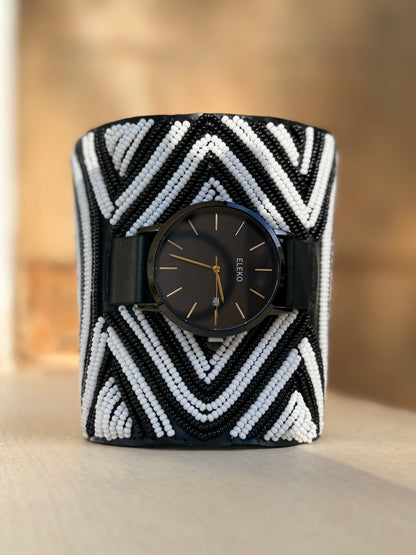 Africa | Striped Beaded Watch
