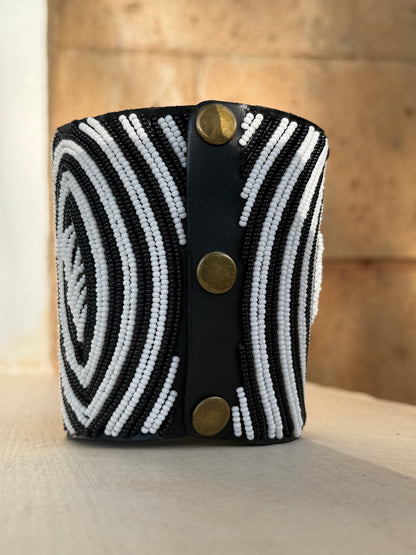 Africa | Striped Beaded Watch