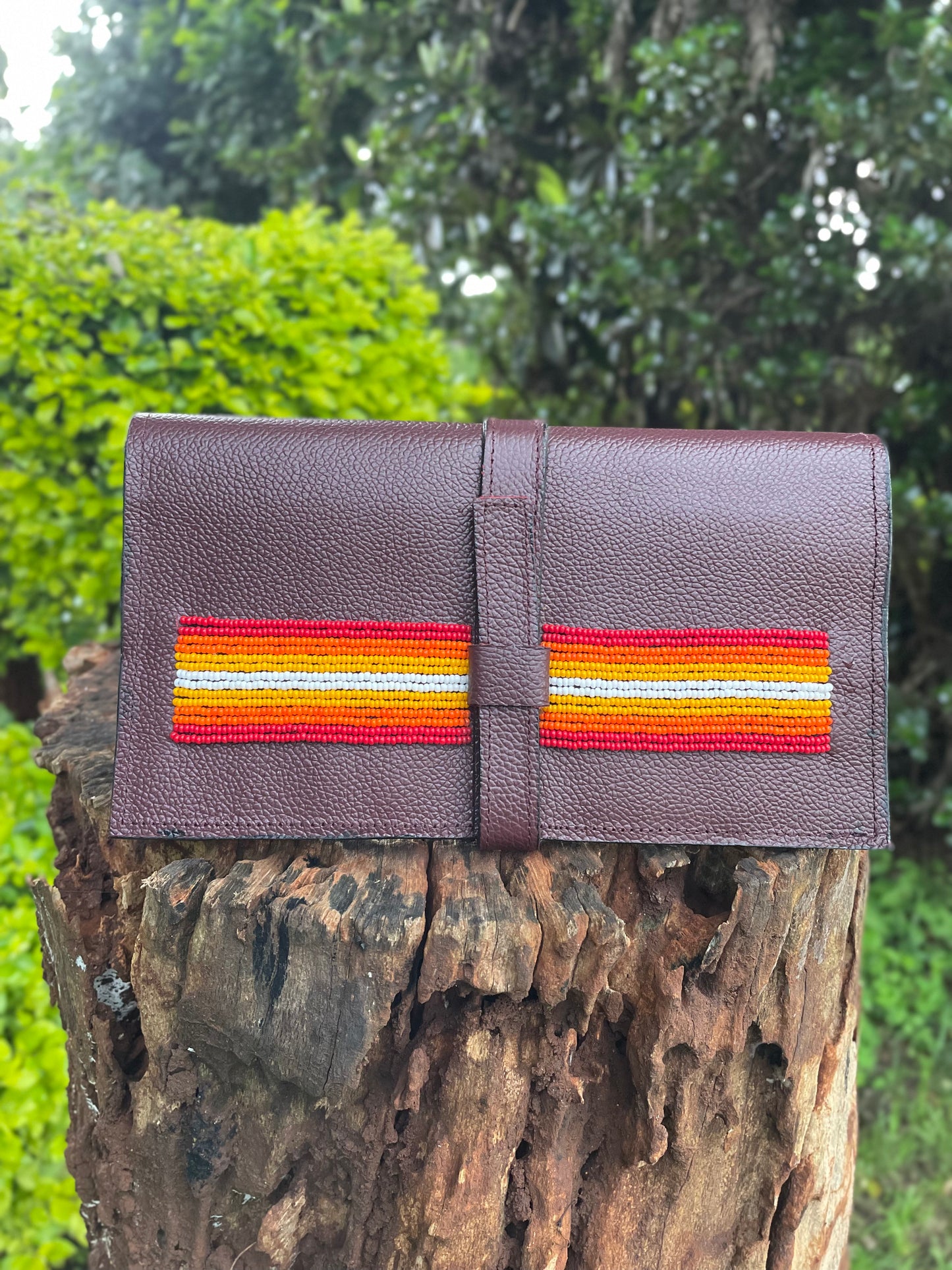 Women Leather Beaded Wallet